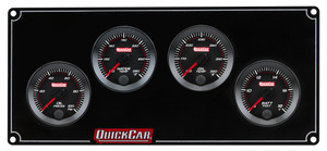 RedLine Gauge Panel - Black Plate, 2-1/16" OP/WT/OT/VT 65-4027