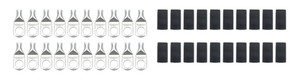 Ring Terminals - 3/8" Eyelet, 6 Gauge Barrel with Heat Shrink, 20-Pack 57-582-20