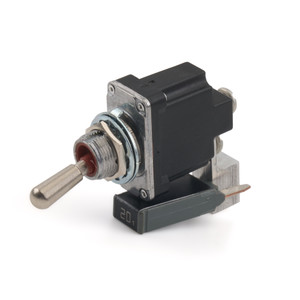 Toggle Switch - Weatherproof, Single Pole, Momentary-Off, Circuit Breaker-20 amp 50-404-20