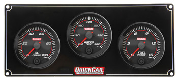 69-3012 Redline 3 Gauge Panel OP/WT/FP Quickcar Racing Products 69-3012 Redline 3 Gauge Panel OP/WT/FP Quickcar Racing Products