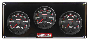 69-3017 Redline 3 Gauge Panel OP/WT/VOLT Quickcar Racing Products 69-3017 Redline 3 Gauge Panel OP/WT/VOLT Quickcar Racing Products