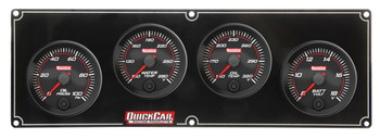 Redline 4 Gauge Panel OP/WT/OT/Volt 69-4027 Quickcar Racing Products Redline 4 Gauge Panel OP/WT/OT/Volt 69-4027 Quickcar Racing Products