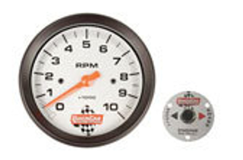 611-6001 5in Tach w/ Memory Silver | Quickcar Racing