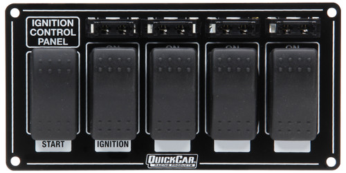 52-863 Ignition Panel w/ Rocker Switches & Fuses Quickcar Racing Products