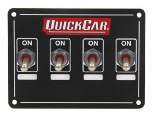 50-719 Accessory Panel 4 Switch Weatherproof Quickcar Racing Products
