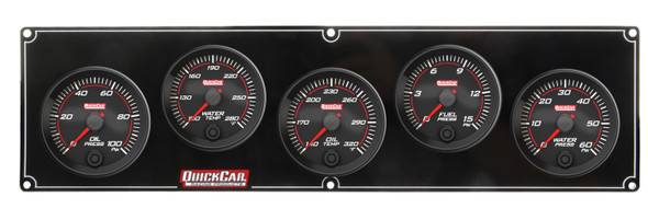 69-5036 Redline 5 Gauge Panel OP/WT/OT/FP/WP Quickcar Racing Products 69-5036 Redline 5 Gauge Panel OP/WT/OT/FP/WP Quickcar Racing Products