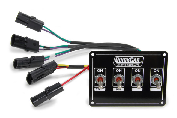 Extreme Dual Magnetic Pickup 4 Switch Panel 50-7414 Quickcar Racing Products