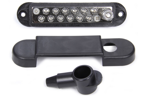 Black Terminal Buss Bar w/Covers QRP57-8022 Quickcar Racing Products