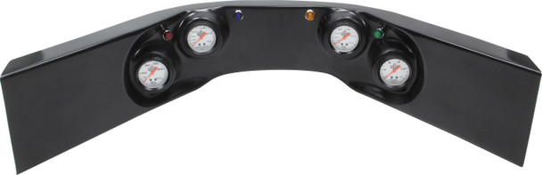 61-6724 4-Gauge Molded Dash Black Quickcar Racing Products