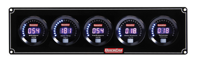 Digital Gauge Panel w/ 67-001- Black Plate, OP/WT/FP100/WP/Tach 67-4058