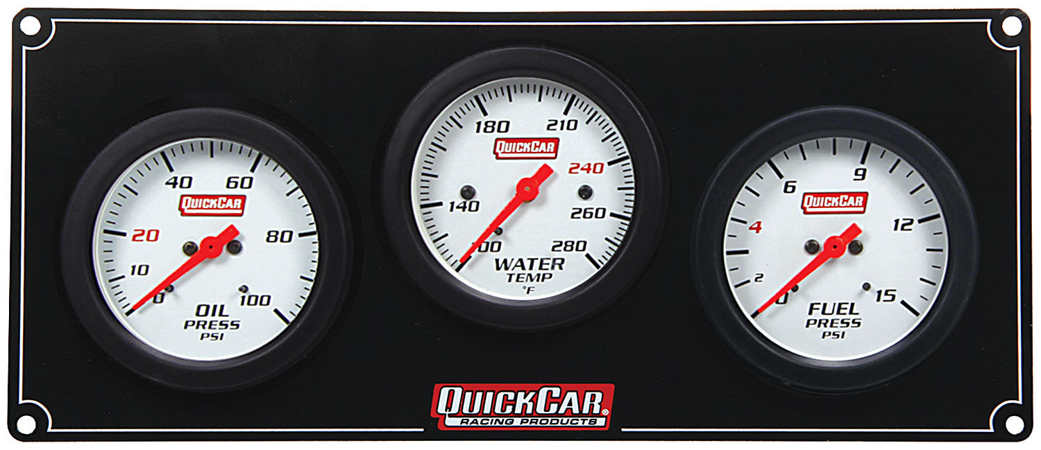 617012 3 Gauge Extreme Panel FP/OP/WT Quickcar Racing