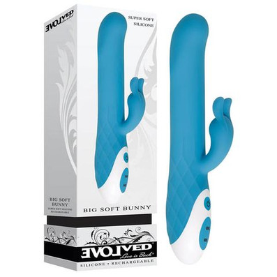 Evolved Big Soft Bunny Blue Rechargeable