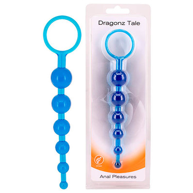 Dragonz Tale Blue Anal Pleasure Beads