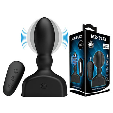 Mr * Play Inflatable Vibrating Butt Plug