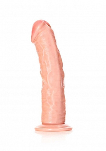 Real Rock 7" Curved Dildo Flesh