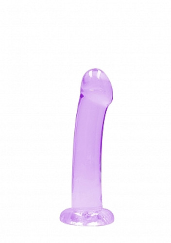 Real Rock 7" Crystal Clear Dildo Purple