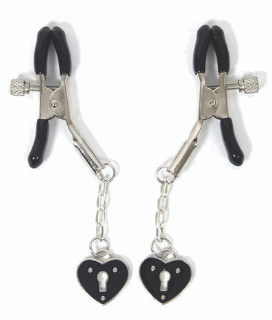 Sexy AF Black Heart Charm Clamp Couture