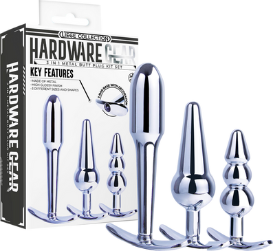Hardware Gear 3in1 Metal Butt Plug Set FKQ025A000-219