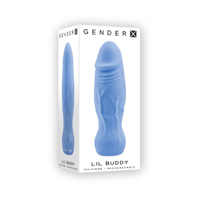 GENDER X LIL BUDDY Silicone Rechargeable Bullet Blue