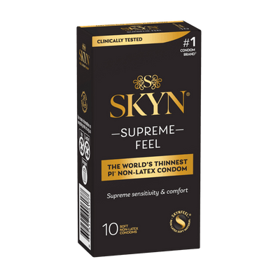 Skyn Supreme Feel The World Thinnest PI* Non Latex Condoms 10pk Skyn Supreme Feel The World Thinnest PI* Non Latex Condoms 10pk