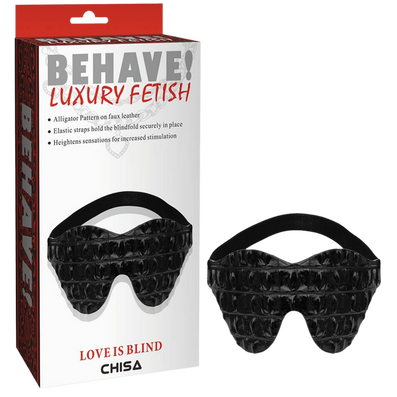 BEHAVE Luxury Fetish Love Is Blind (Alligator Pattern) (Black)