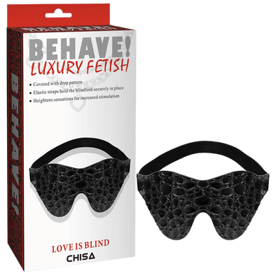 BEHAVE Luxury Fetish Love Is Blind (Drop Pattern) (Black)