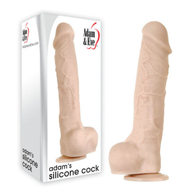 Adam & Eve Adam"s Silicone Cock 10" Flesh