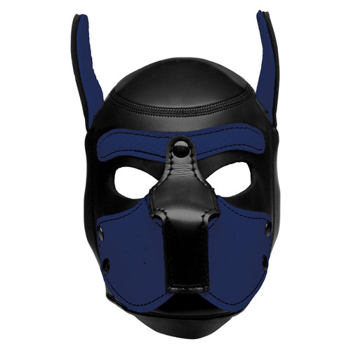 Neoprene Dog Mask Blue