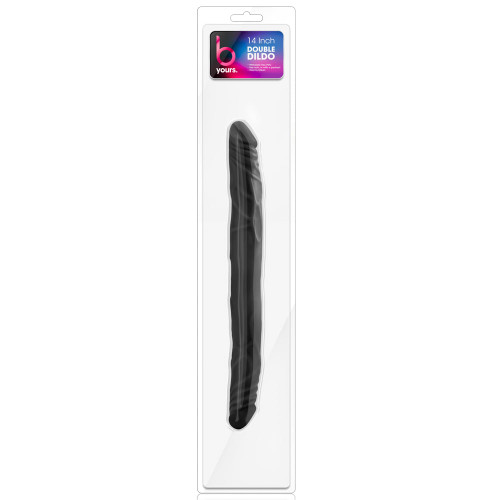 B Yours 14 Inch Double Dildo Black