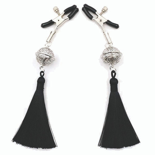 Sexy AF Black Tassel Clamp Couture