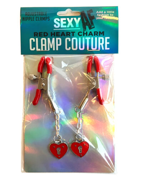Sexy AF Red Heart Charm Clamp Couture