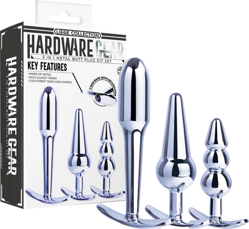 Hardware Gear 3in1 Metal Butt Plug Set FKQ025A000-219