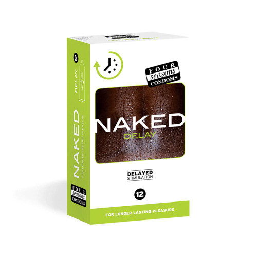 Four Seasons Condoms NAKED DELAY 12pk