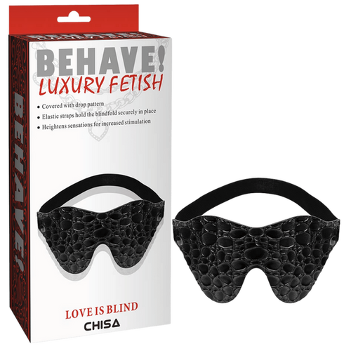 BEHAVE Luxury Fetish Love Is Blind (Drop Pattern) (Black)