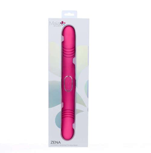 Maia ZENA PINK 10-Function 3-Speed Dual Thrusting Vibrating Dildo Maia ZENA PINK 10-Function 3-Speed Dual Thrusting Vibrating Dildo