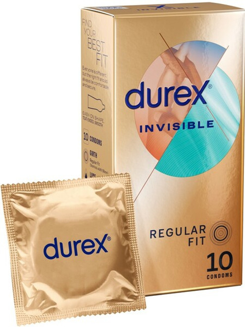 DUREX INVISIBLE REGULAR FIT 10PK
