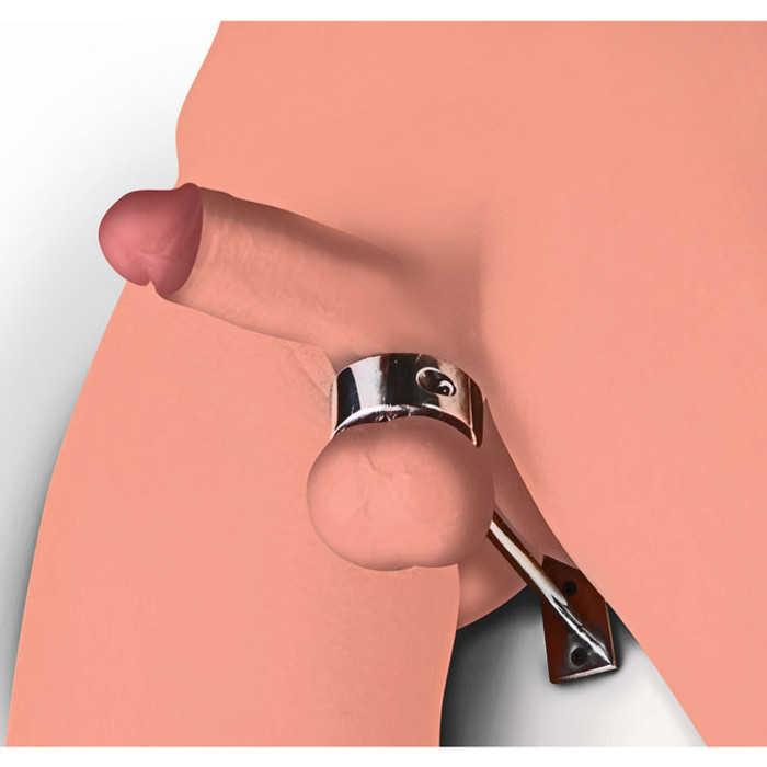 Locking Mounted CBT Scrotum Cuff with Bar XR AE465