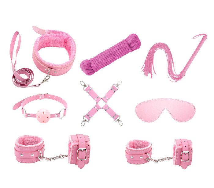 LIL 9pc Pink Bondage Kit