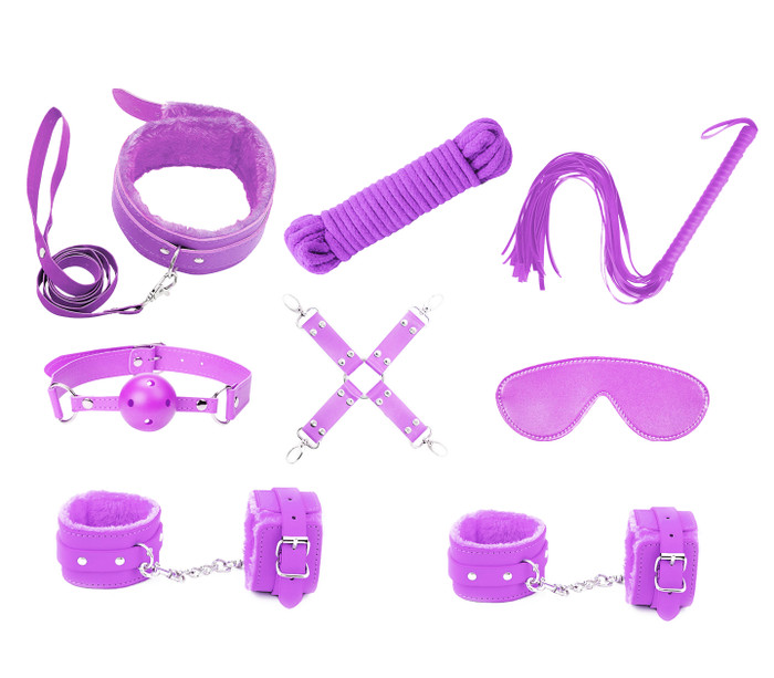 LIL 9pc Purple Bondage Kit
