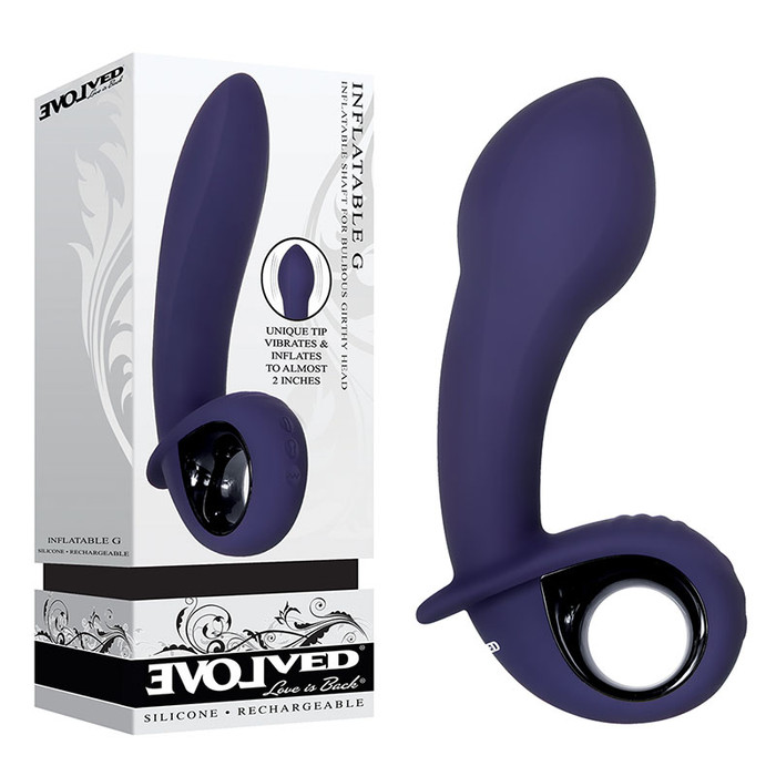 Evolved Inflatable G Vibrator Blue