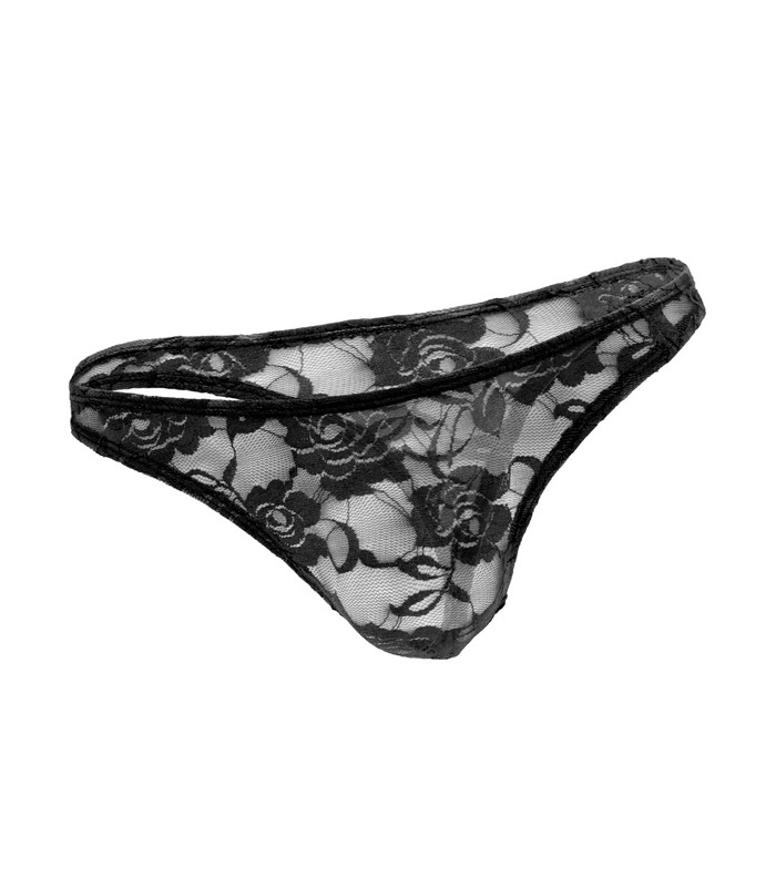 Lace G-String L/XL Black