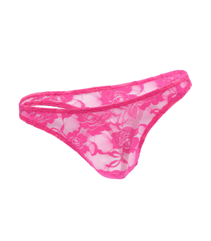 Lace G-String S/M Pink
