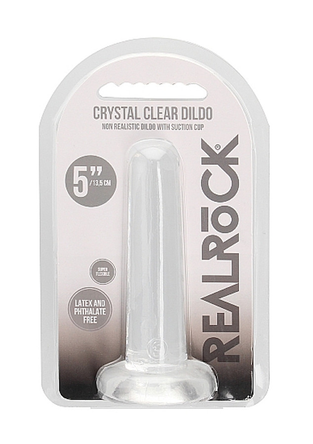 Real Rock 5" Crystal Clear Dildo Clear