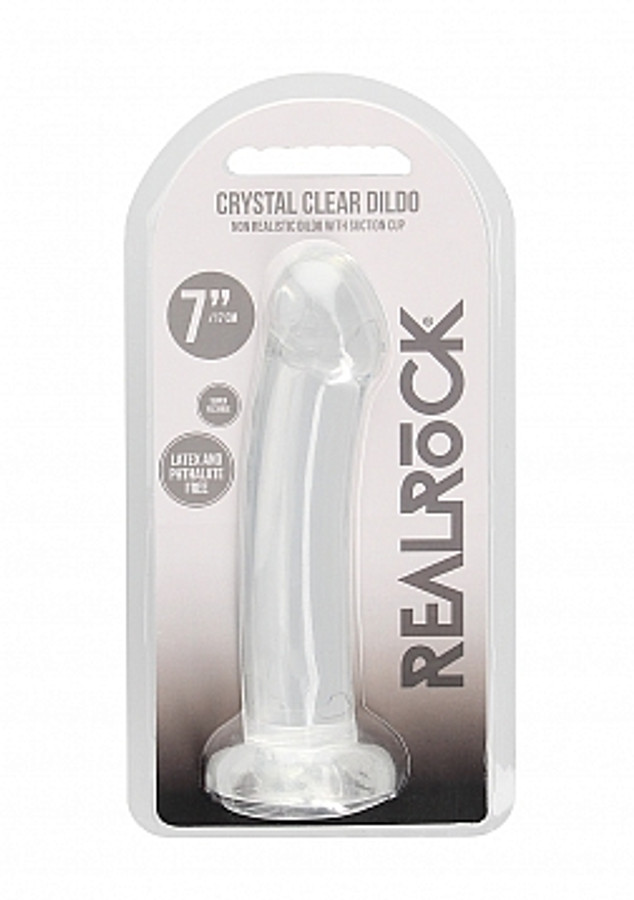 Real Rock 7" Crystal Clear Dildo Clear