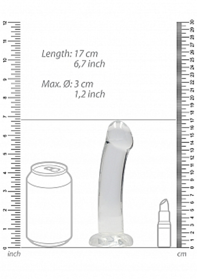 Real Rock 7" Crystal Clear Dildo Clear