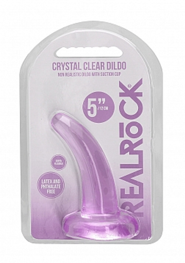 Real Rock 5" Crystal Clear Curve Purple
