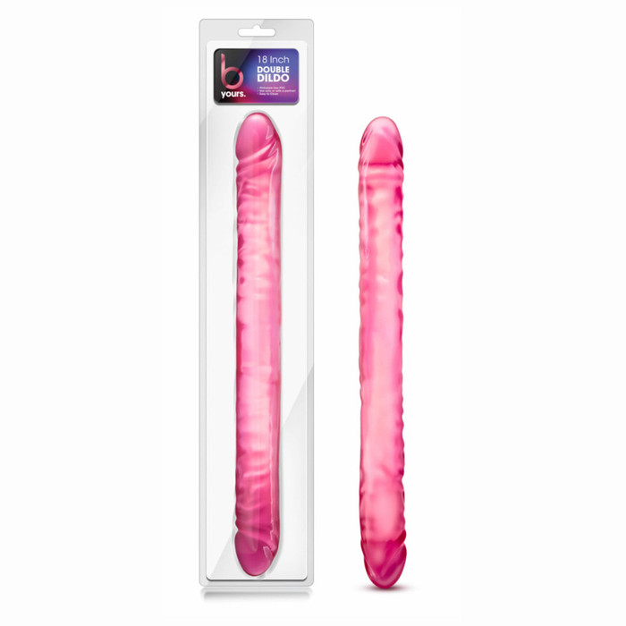 B Yours 18 Inch Double Dildo Pink