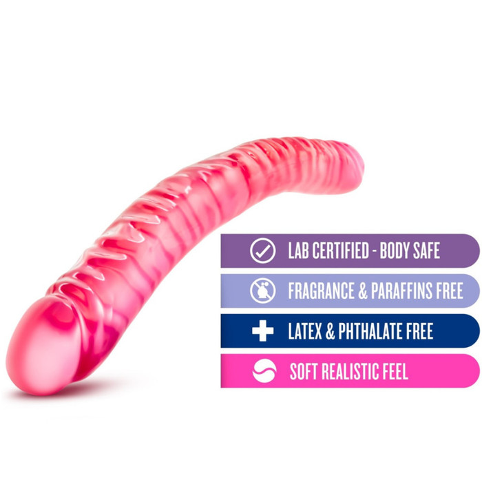 B Yours 18 Inch Double Dildo Pink