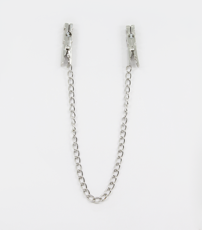 LIL Nipple Clamps Peg & Chain