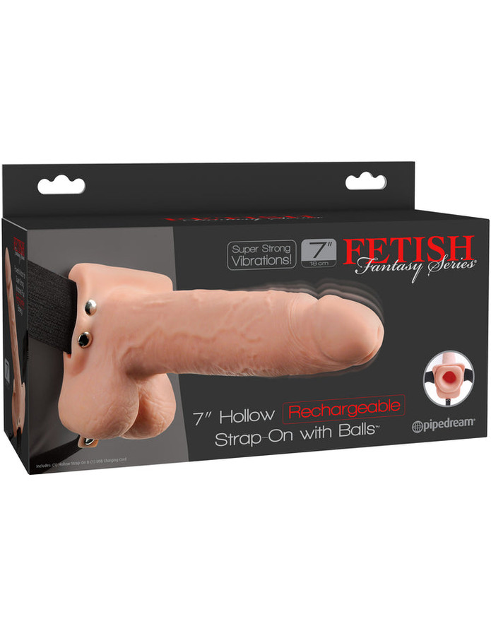 Fetish Fantasy Series 7" Hollow Rechargable Strap-on